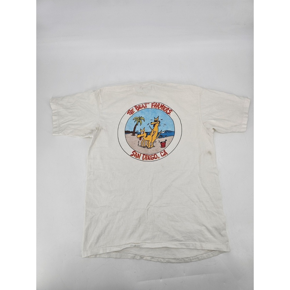 VTG The‎ Beat Farmers Band T-Shirt Men's Large 1980s Rock Music San Diego USA